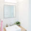Miroir mural en métal pour salle de bain et meuble-lavabo, collection Kristveig-397643227-397643207-397643203