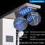 Stainless Steel Shower Panel Tower System Rain&Waterfall Massage Jet Sprayer Tap