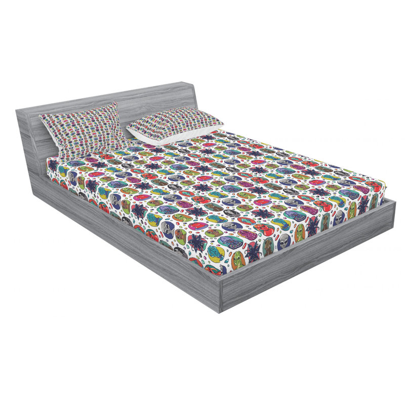 Microfiber Sheet Set, Queen Sheet Set with Fitted Sheet