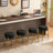 24" Tall, Round Bar Stools, Set Of 2 - Contemporary Upholstered Dining Stools For Kitchens, Coffee Shops And Bar Stores - Includes Sturdy Hardware Support Legs