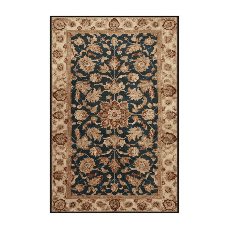 Tapis brun lavable à la machine, Rectangulaire 8 pi x 10 pi