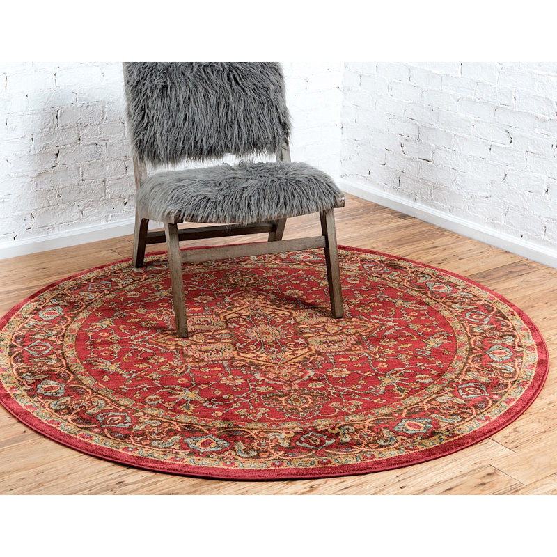 Lauri Geometric Indoor Rug, Round 6'