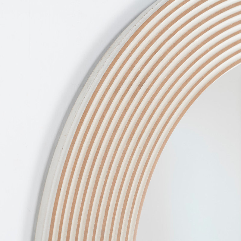 Dycus Wood Flat Wall Mirror
