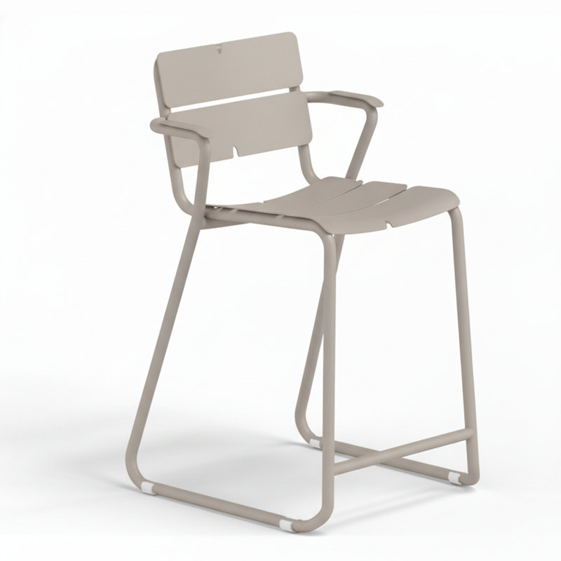 Tabouret Corail, Gris