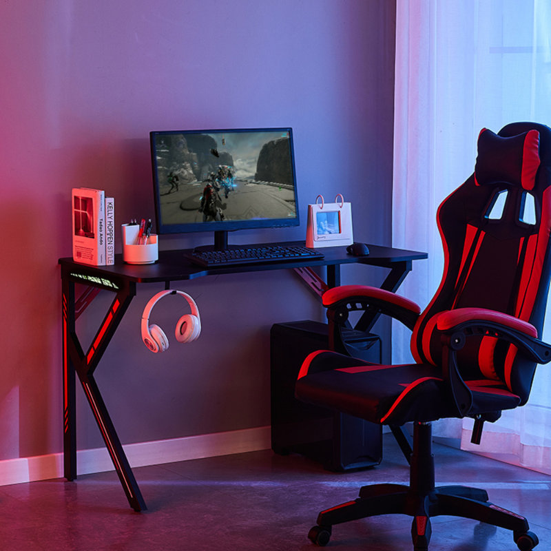 Standing Desk, Black/Red
