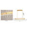 Lustre rectangulaire moderne en cristal à DEL-424075544-424075551