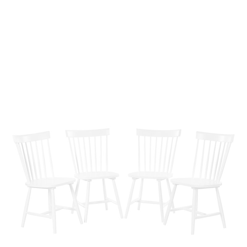 Coolidge 45.5cm H Slat Back Side Chair, White, 4