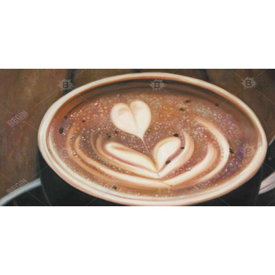 Artistic cappuccino - 15.75"x31.50" Desk mat