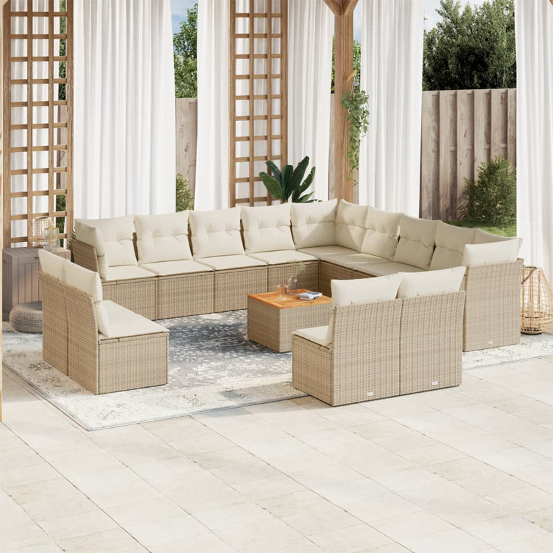  Garden Sofa Set Beige