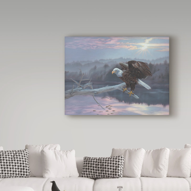 Armstrong «The Huron Eagle», impression sur toile tendue Armstrong, H 35 po x l 47 po x P 2 po