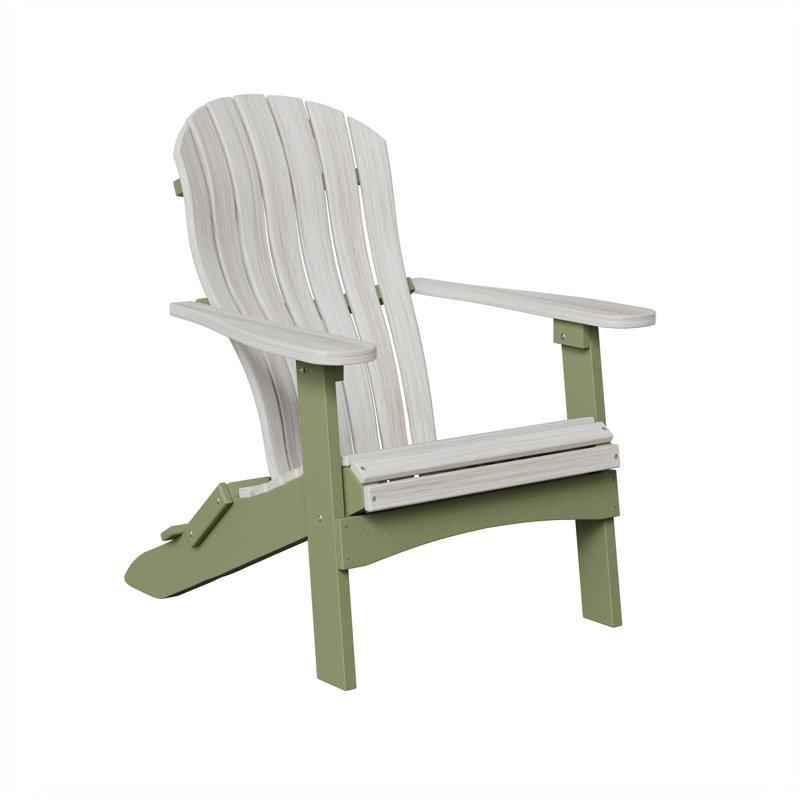 Chaise Adirondack pliante Berlin Gardens, Coquillage avec sauge