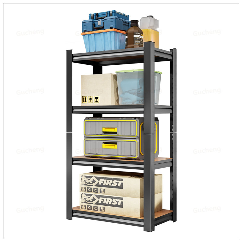 Support de rangement en bois à 4 niveaux à hauteur ajustable, robuste et polyvalent pour les espaces organisés