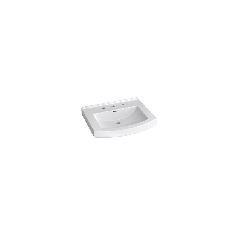 Proflo 20'' White Vitreous China Rectangular Bathroom Sink