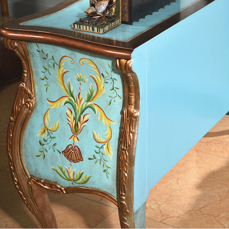 Armoire décorative peinte