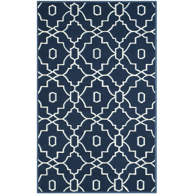 Lamour Hand Hooked Performance Geometric Rug, Rectangle 3'6" x 5'6"