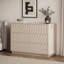 Commode 6 tiroirs moderne avec grain en spirale 3D et conception sans poignée-133701420