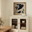 «Black and Beige Abstract Art», reproduction d'art sur papier encadrée-1938511392-1938511393