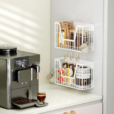 2-Piece Refrigerator Magnetic Storage Rack