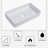 Ceramic Rectangular Bathroom Vessel Sink