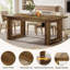 63-Inch Wood Farmhouse Dining Table-1760537067