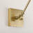 Vintage Adjustable Handwoven Rattan Shade Swing Arm Wall Sconce - Brass-1335919469