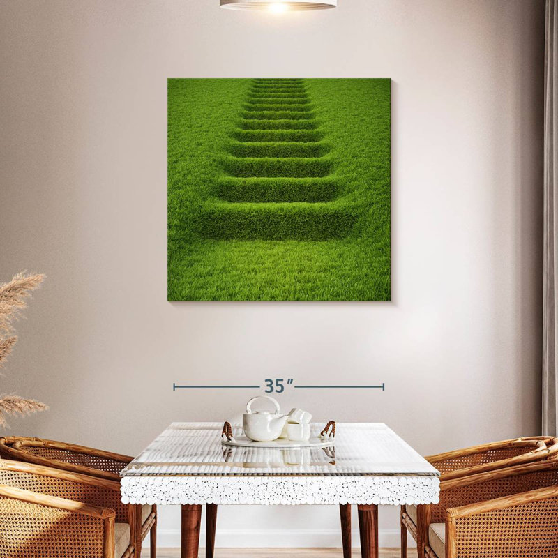 Lilie Abstract Grass, 36" H x 36" W