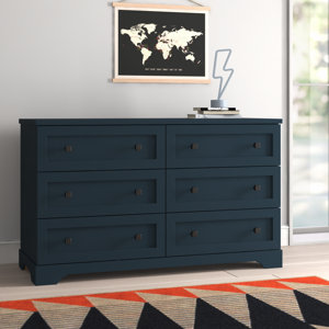 Knopf 52'' Wide 6 - Drawer Double Dresser