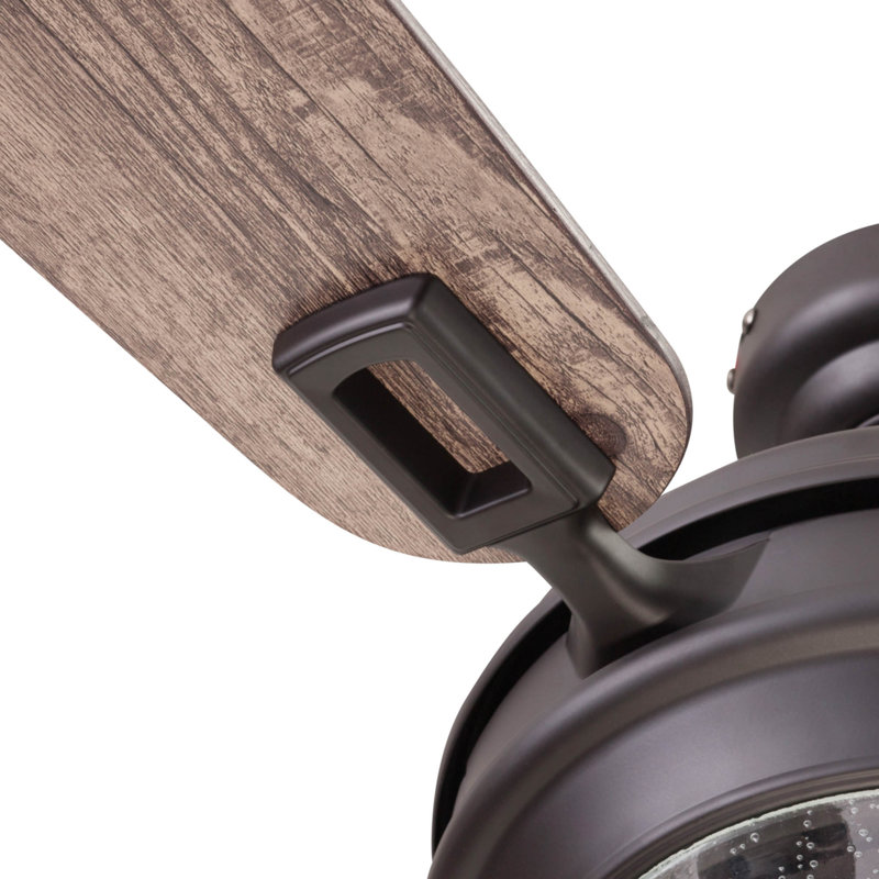 Glencrest 52" Bronze and Pine Ceiling Fan with LED Light
