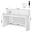 Crystle Rectangle Manufactured Wood Reception Desk-2076066366