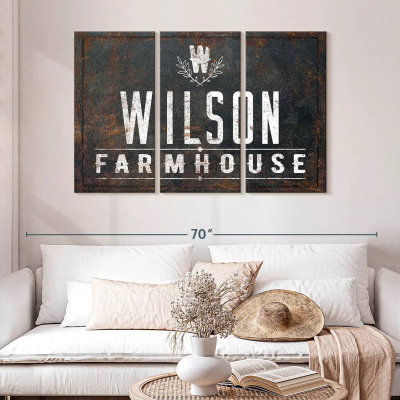 Plaque murale Wilson Farmhouse, H 32 po x l 50 po