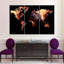 «World Map Antelope Canyon World Map», reproduction sur toile 3 pièces par Globetrotter Studio-93060997