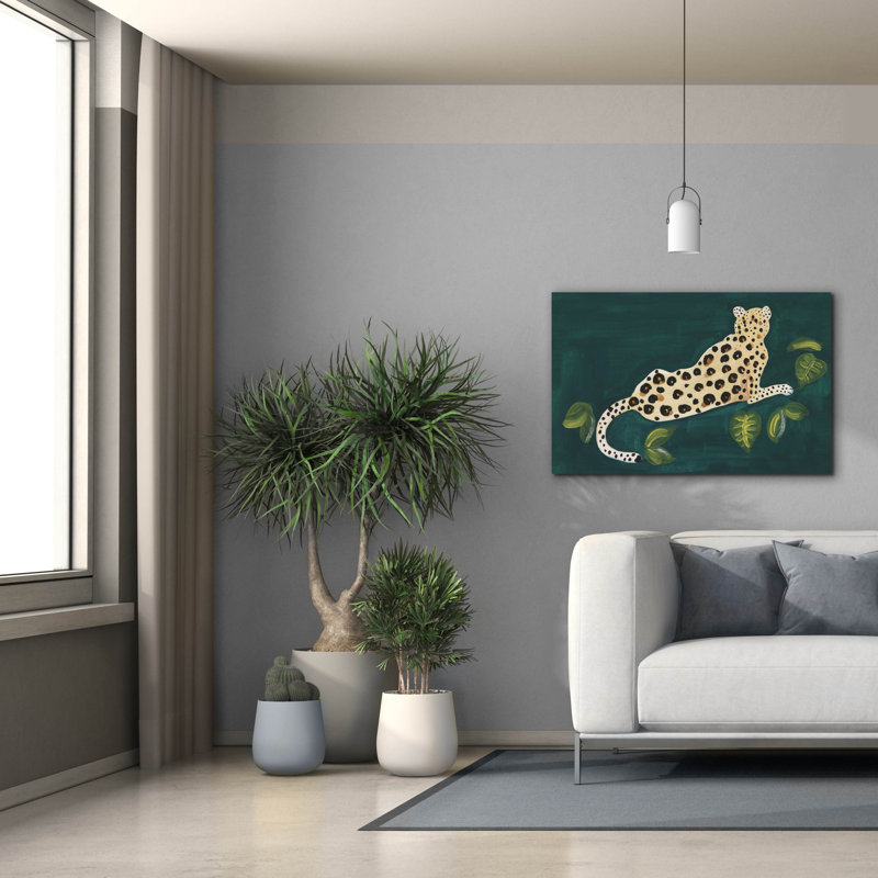 Toile épique «Lethargic Leopard 1» par Alicia Longley, 40 po x 26 po, H 26 po x l 40 po