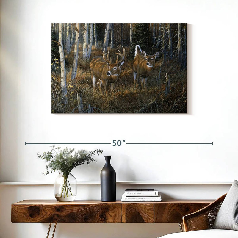 Brampt November Instinct - Deer, 24" H x 36" W