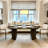 45" To 105" Extendable Oval Oak Wood Top Dining Table For 2-8-123297216