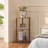 3-Tier Corner Shelf with Sturdy 5-Leg Base, Wooden Corner Bookcase for Small Spaces, Wooden Plant Display Shelf, Thin Bookshelf for Living Room, Bedroom, Office (Brown)-360925607-360925614