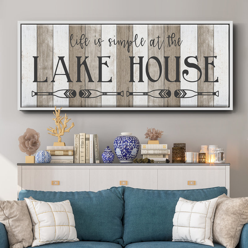 Simple at the Lake House - Toile encadrée