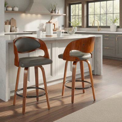 Tabouret de comptoir pivotant 25,5 po Arabelle