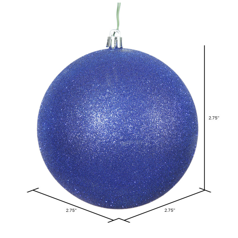 Ornement boule des Fêtes, H 2,75 po x l 2,75 po x P 2,75 po, Cobalt
