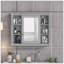 Armoire à pharmacie à miroir fixée au mur l 35,00 po H 28,70 po-1060599378