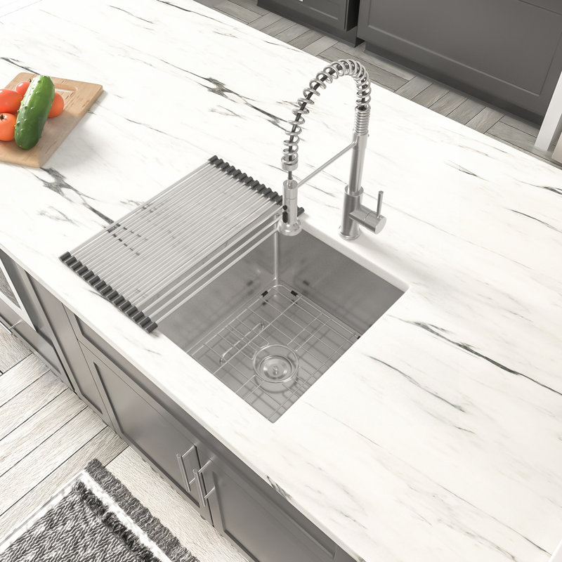 13'' L Undermount Single Bowl Stainless Steel Kitchen Sink
