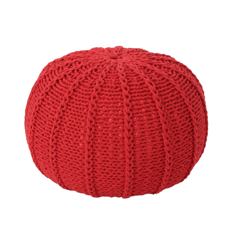 Repose-pieds rond 19,5 po, tabouret pour chaussures, tabouret de chevet, pour la maison, Rouge