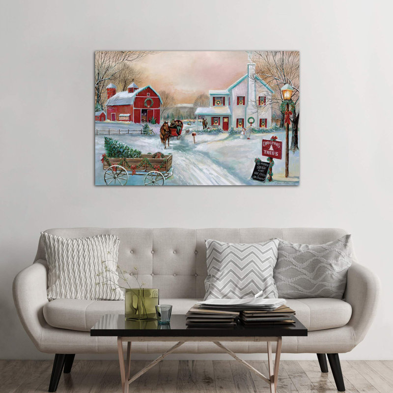 Christmas Tree Farm by Ruane Manning - Wrapped Canvas Print, 152.5 cm H x 101.5 cm W