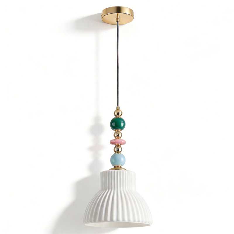 Milk White Glass Pendant Light UL Listed