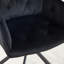 49.8cm H Velvet Upholstered Metal Armchair-122056785