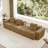 Modular U-Shape Sectional Sofa With Movable Ottomans