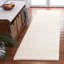 Tapis ivoire fait à la main de couleur unie Sitte-257833889