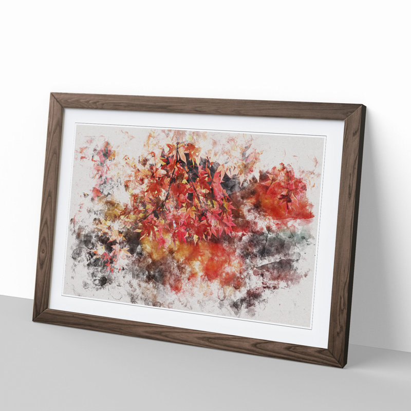 Maple Tree Vol.1 - Picture Frame Graphic Art, 27cm H x 36cm W x 2cm D, Walnut