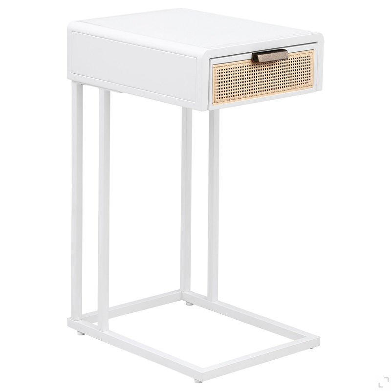 Table d'appoint 1 tiroir à tissage radio