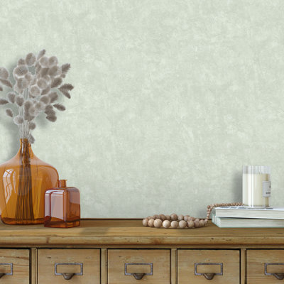 Faux Concrete Plaster Texture Wallpaper