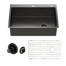33" L x 22" W Drop-in Stainless Steel Kitchen Sink with Sink Grid